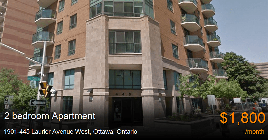 1901445 laurier avenue west, ottawa Apartment for Rent
