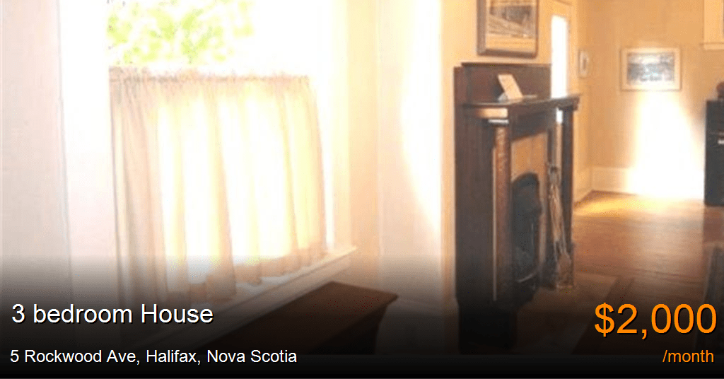 5 rockwood ave, halifax House for Rent