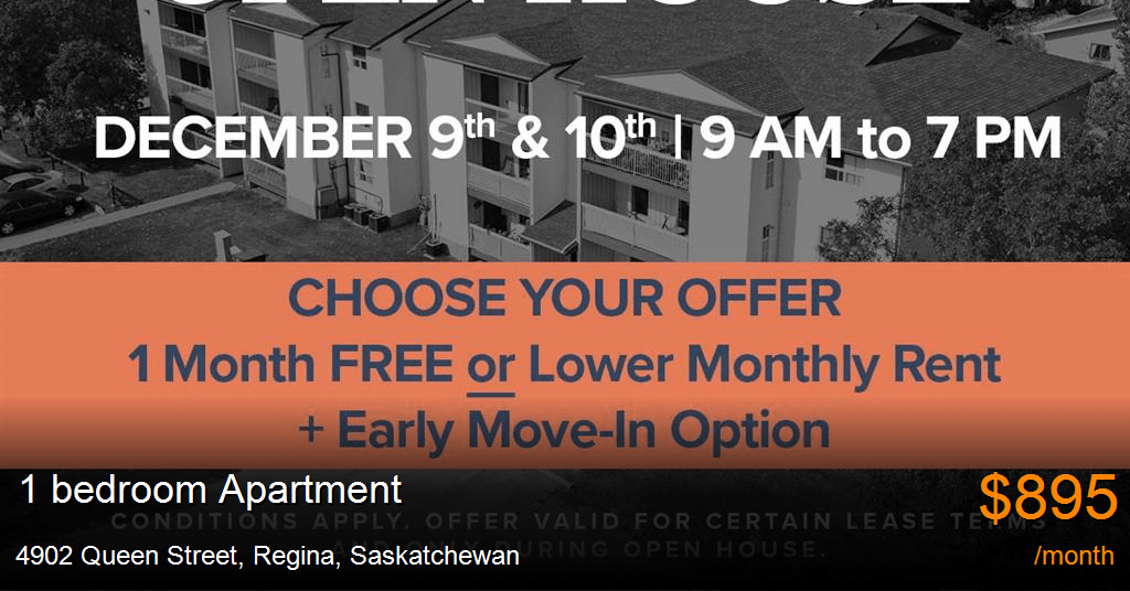 4902 Queen Street, Regina Apartment for Rent