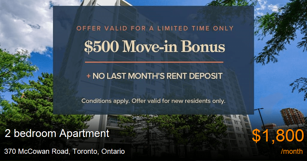 370 McCowan Road, Toronto Apartment for Rent