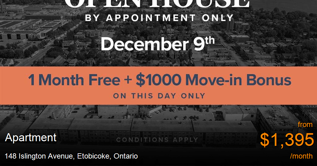 148 Islington Avenue, Etobicoke Apartment for Rent