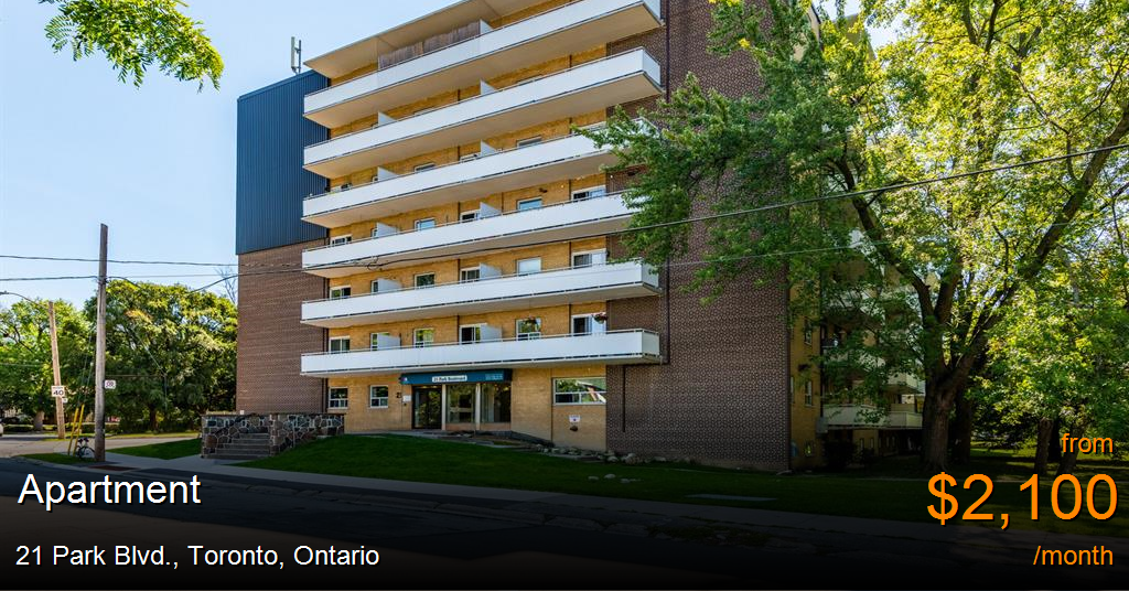 21 Park Blvd., Toronto Apartment for Rent