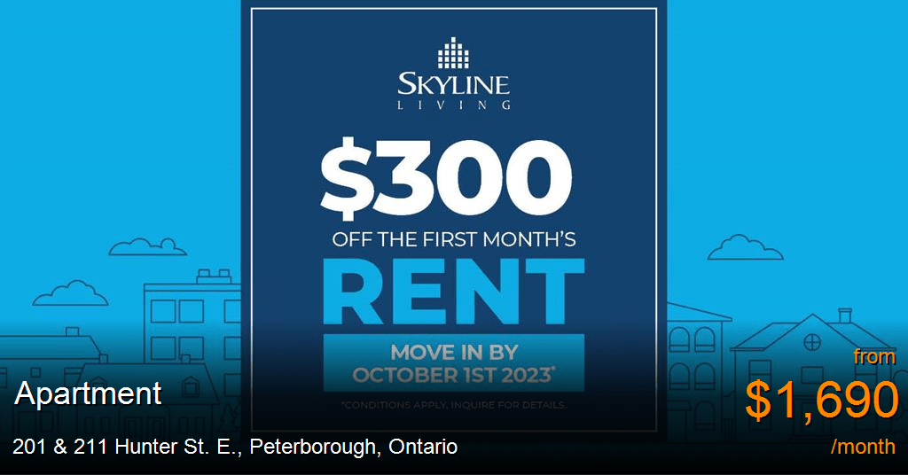 201 & 211 hunter st. e., peterborough Apartment for Rent