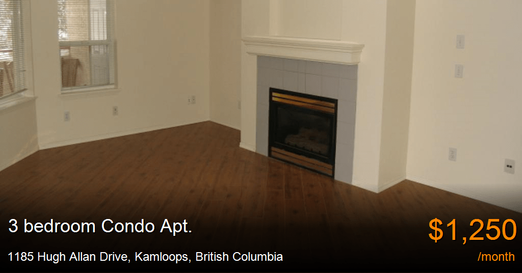 1185 Hugh Allan Drive, Kamloops Condo Apt. for Rent B46823