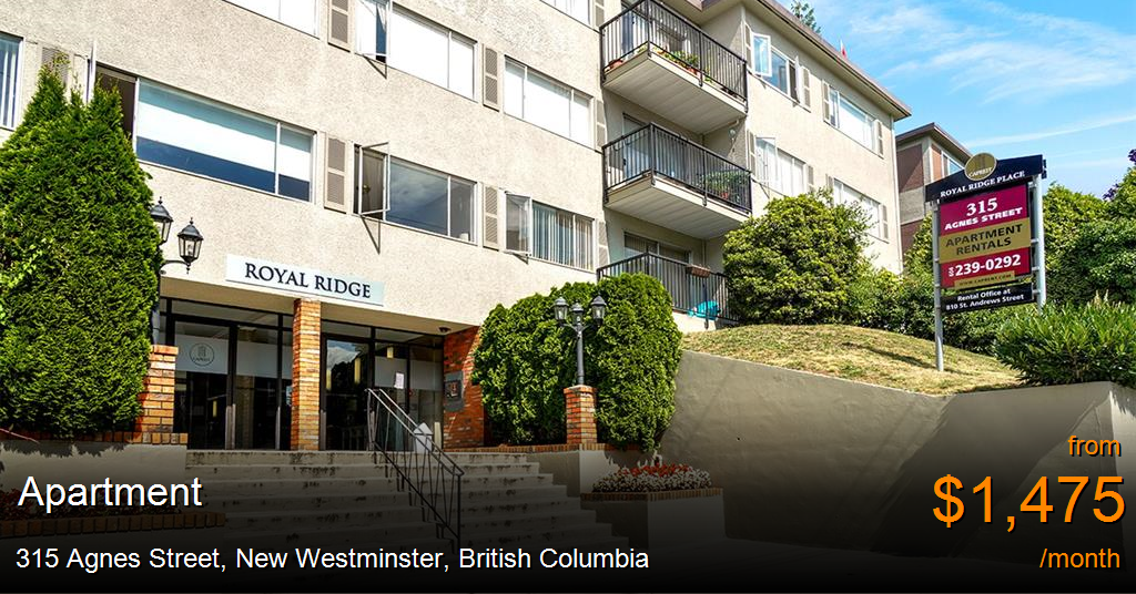 315 Agnes Street, New Westminster Apartment for Rent