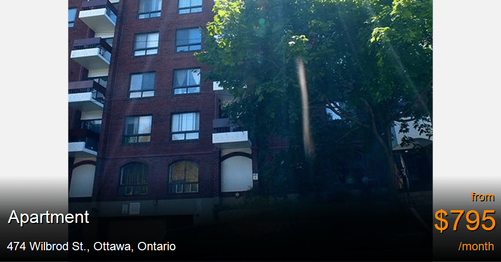 474 wilbrod st., ottawa Apartment for Rent