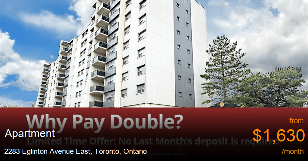 2283 Eglinton Avenue East, Toronto Apartment for Rent