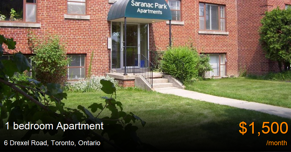 6 Drexel Road, Toronto Apartment for Rent