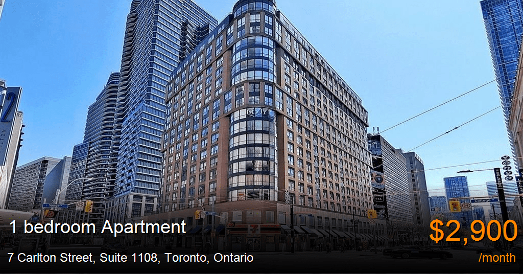 7 carlton street, suite 1108, toronto Apartment for Rent