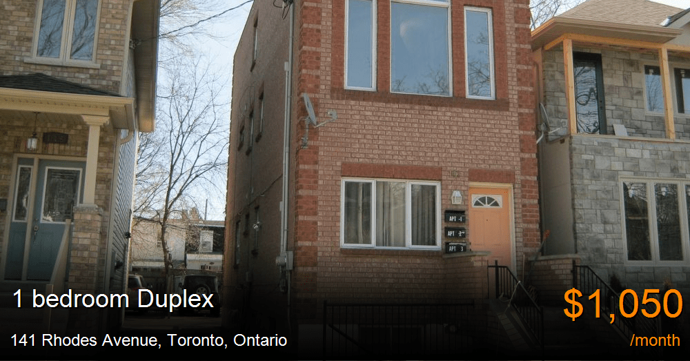 141 rhodes avenue, toronto Duplex for Rent