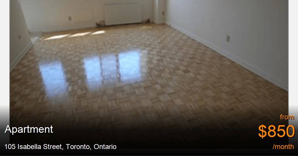 105 isabella street, toronto Apartment for Rent