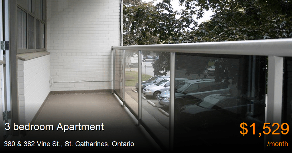 380 & 382 vine st., st. catharines Apartment for Rent