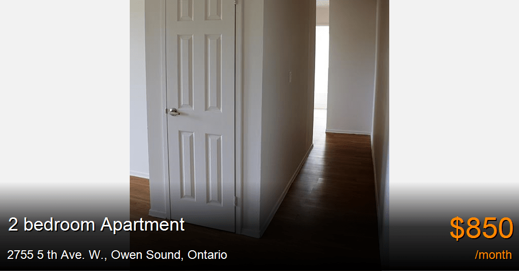 2755 5 th ave. w., owen sound Apartment for Rent