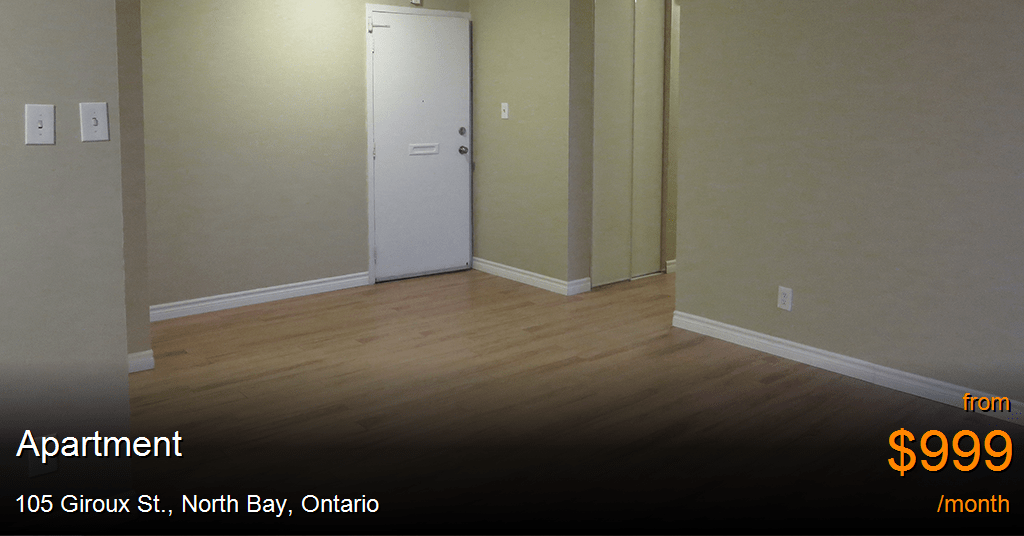 105 Giroux St., North Bay Apartment for Rent B71388