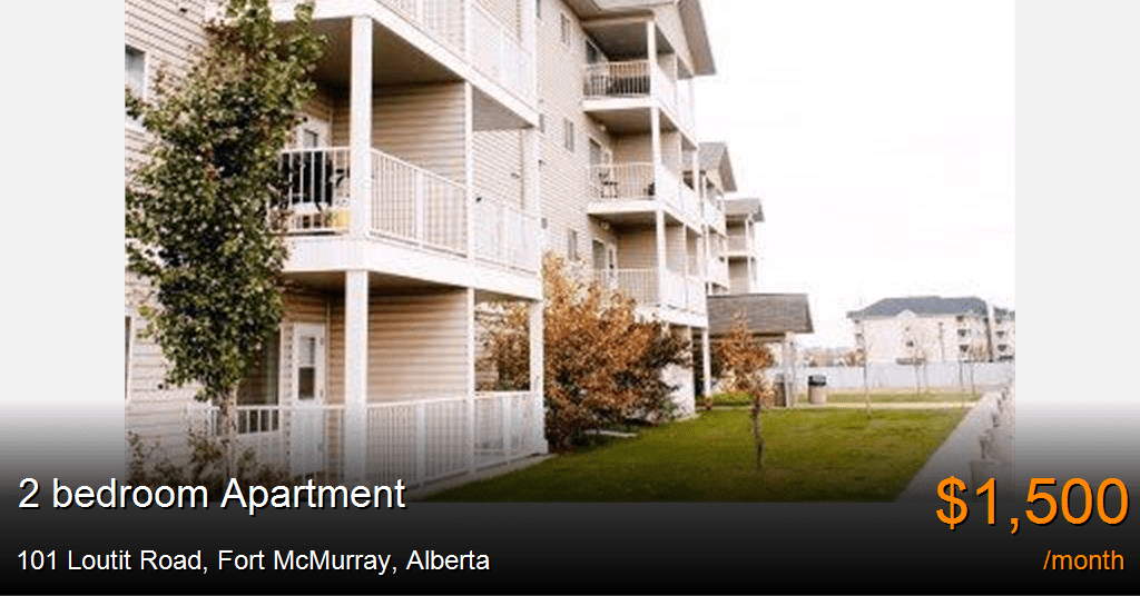 101 loutit road, fort mcmurray Apartment for Rent