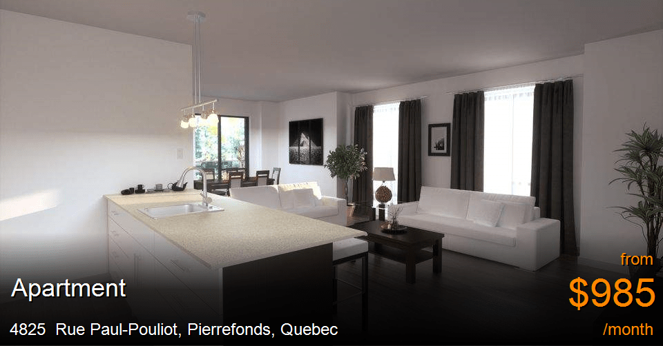 4825 rue paulpouliot, pierrefonds Apartment for Rent