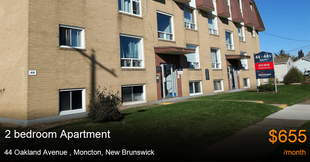 44 oakland avenue, moncton Apartment for Rent
