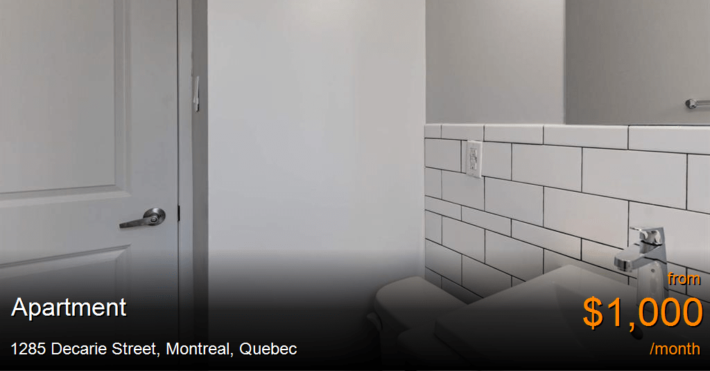 1285 decarie street, montreal Apartment for Rent