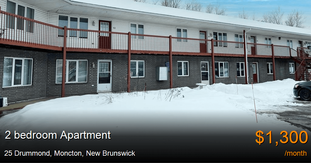 25 drummond, moncton Apartment for Rent