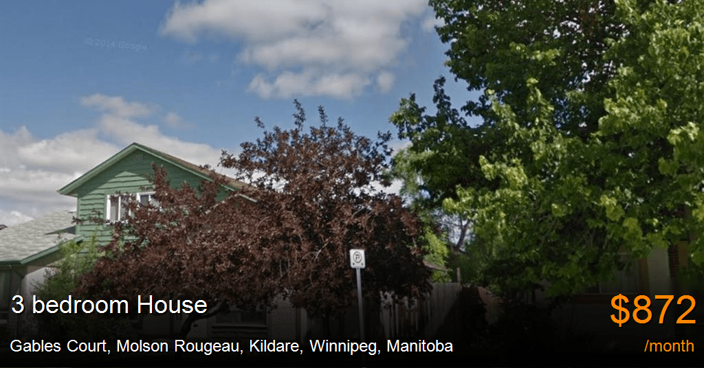 gables court, molson rougeau, kildare, winnipeg House for Rent