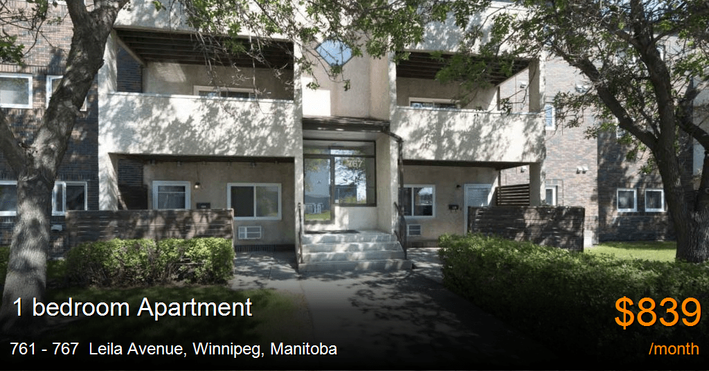 761 767 leila avenue, winnipeg Apartment for Rent