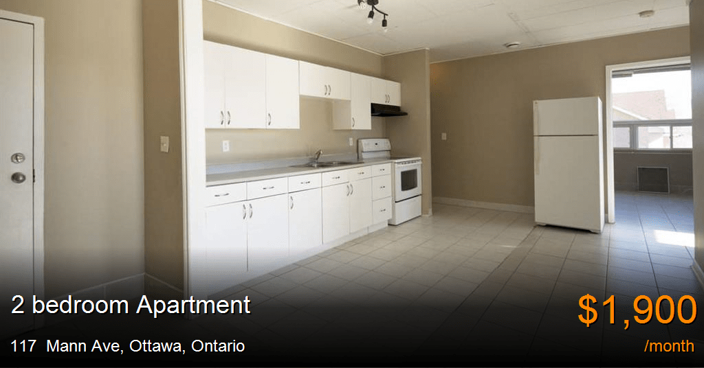 117 mann ave, ottawa Apartment for Rent