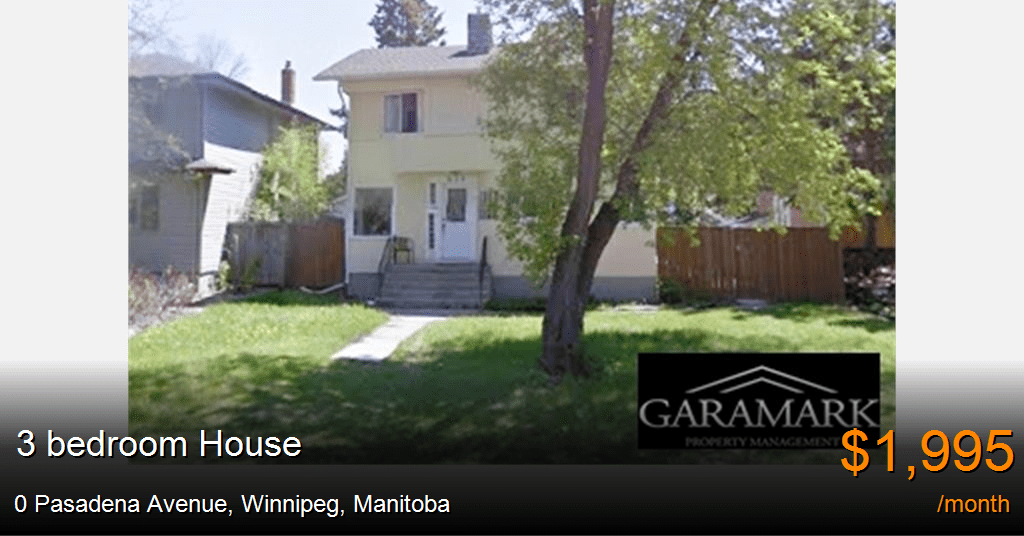 0 pasadena avenue, winnipeg House for Rent