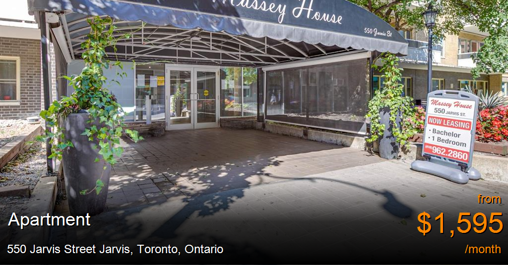 550 Jarvis Street Jarvis, Toronto Apartment for Rent