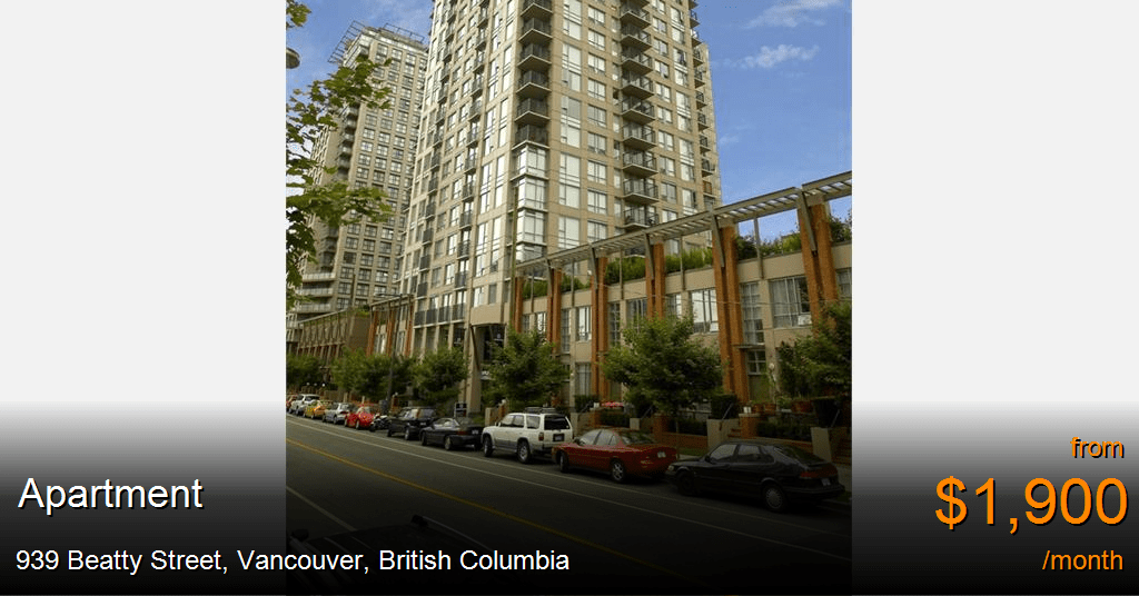 939 beatty street, vancouver Apartment for Rent
