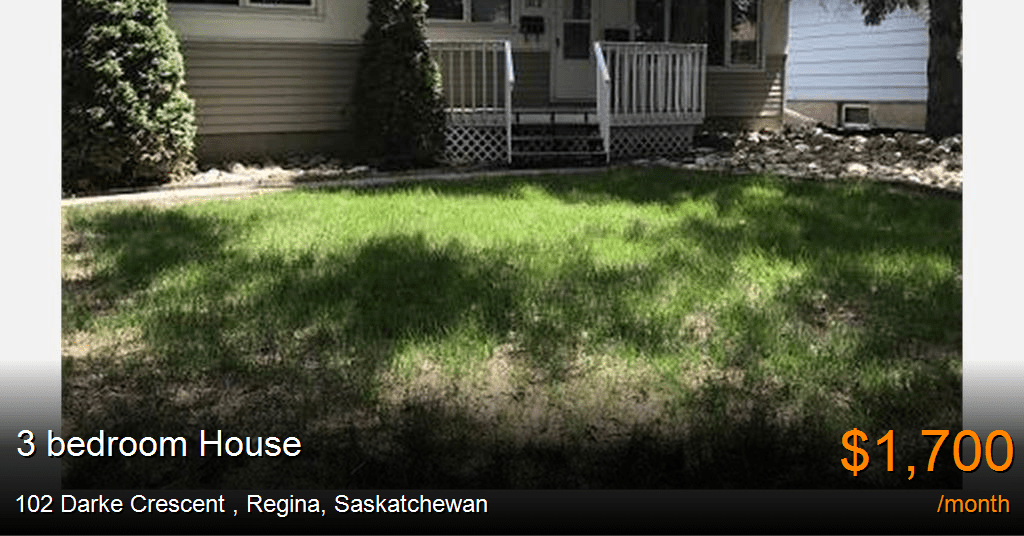 102 darke crescent, regina House for Rent