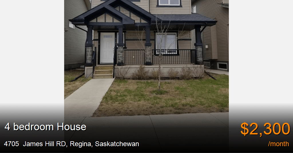 4705 james hill rd, regina House for Rent