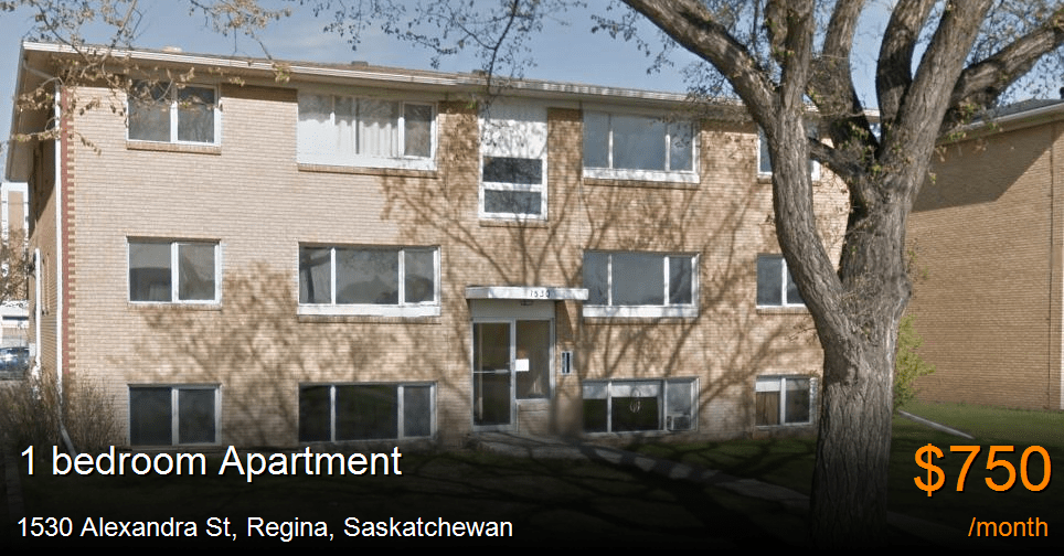 1530 alexandra st, regina Apartment for Rent