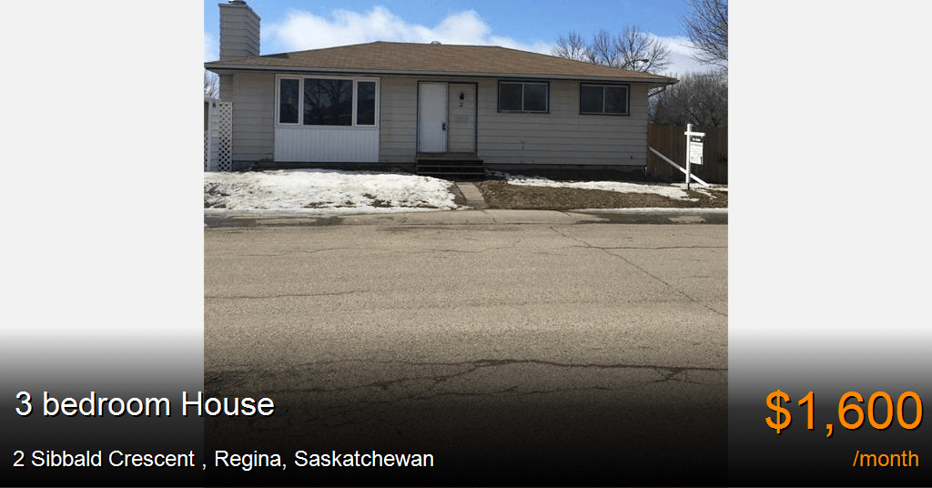 2 sibbald crescent, regina House for Rent