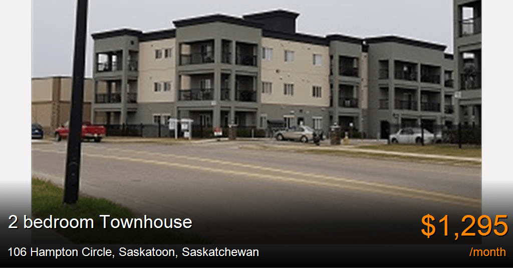 106 Hampton Circle, Saskatoon Townhouse for Rent B79590