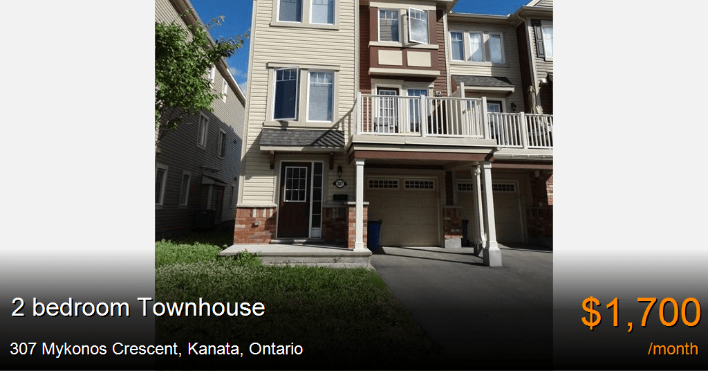 307 mykonos crescent, kanata Townhouse for Rent