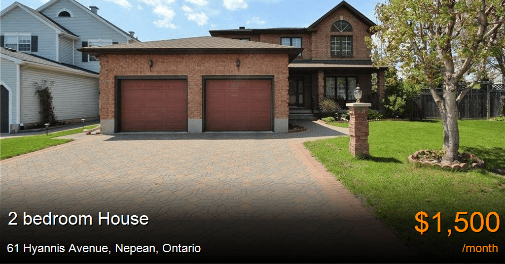 61 hyannis avenue, nepean House for Rent