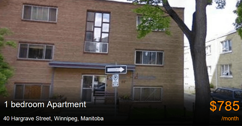 40 hargrave street, winnipeg Apartment for Rent