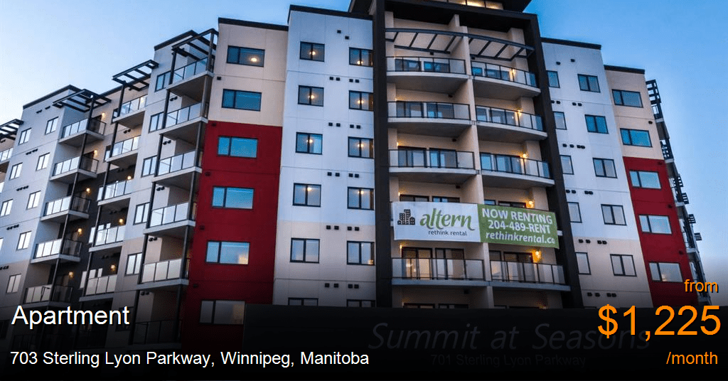 703 sterling lyon parkway, winnipeg Apartment for Rent