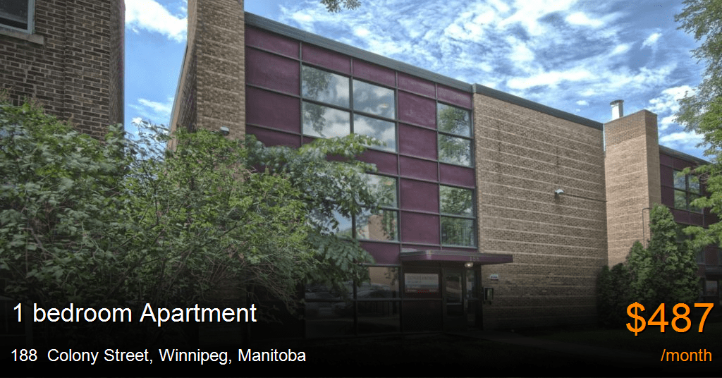 188 colony street, winnipeg Apartment for Rent