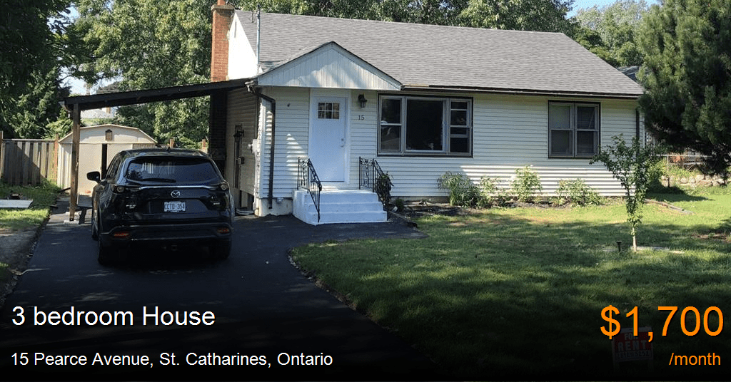 15 pearce avenue, st. catharines House for Rent