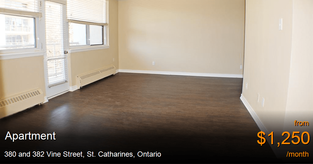 380 and 382 Vine Street, St. Catharines Apartment for Rent