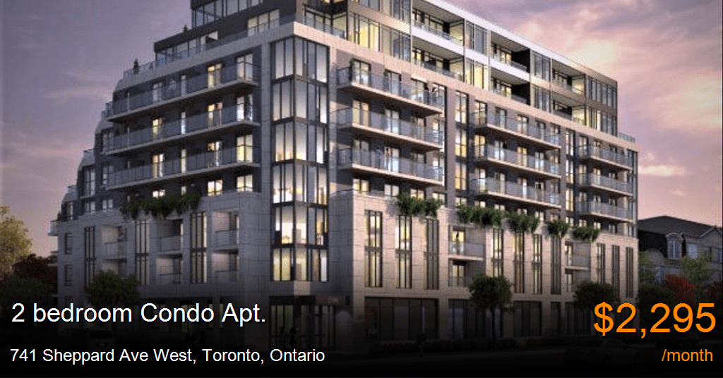 741 sheppard ave west, toronto Condo Apt. for Rent