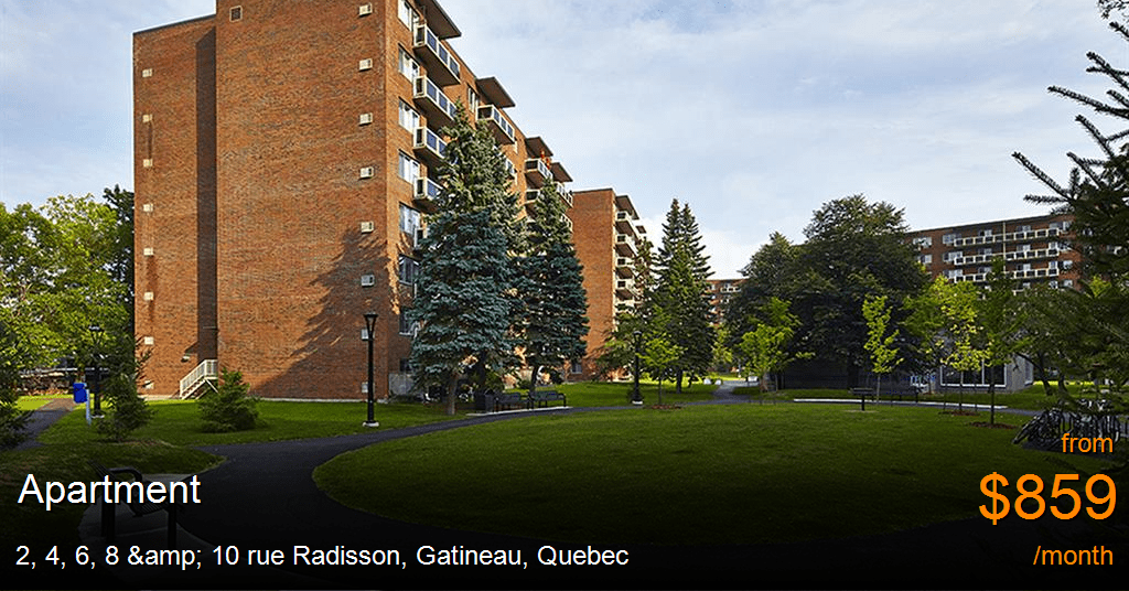 2, 4, 6, 8 & 10 rue Radisson, Gatineau Apartment for Rent B84268