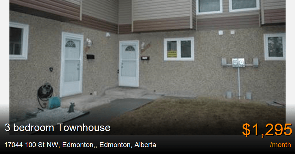 17044 100 st nw, edmonton,, edmonton Townhouse for Rent