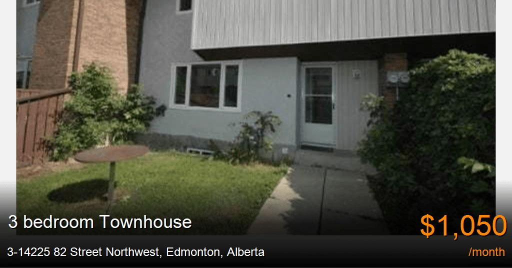 314225 82 street northwest, edmonton Townhouse for Rent