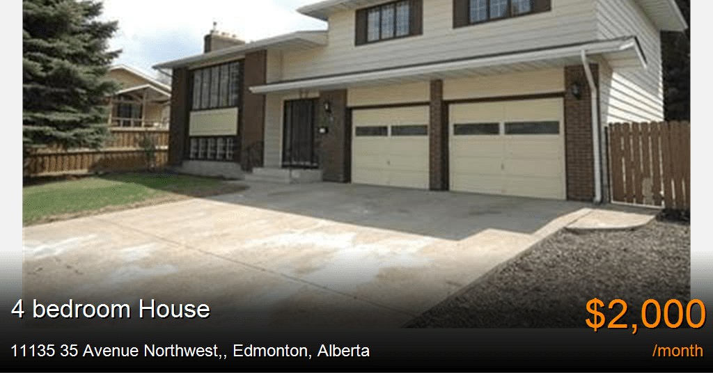 11135 35 avenue northwest,, edmonton House for Rent