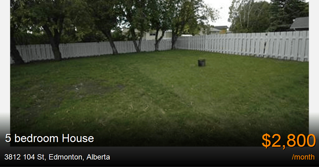 3812 104 st, edmonton House for Rent