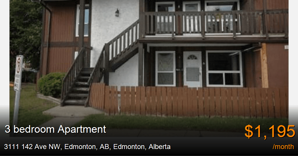 3111 142 ave nw, edmonton, ab, edmonton Apartment for Rent