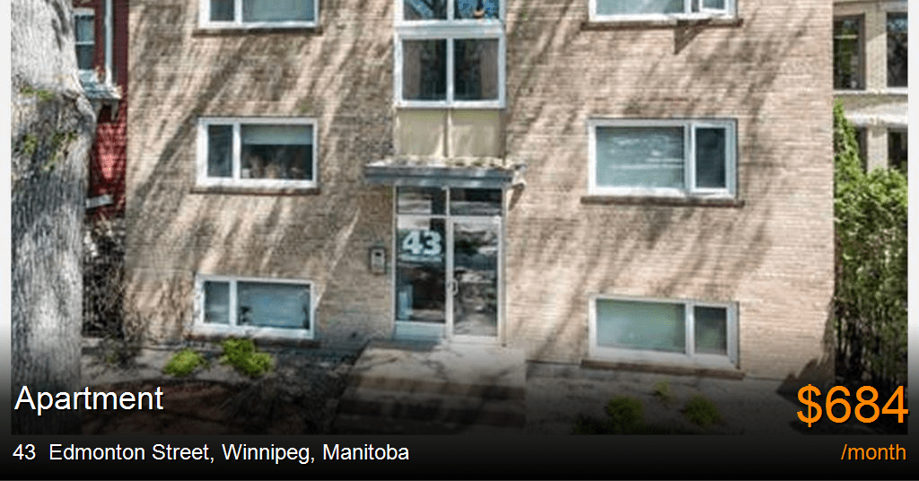 43 edmonton street, winnipeg Apartment for Rent
