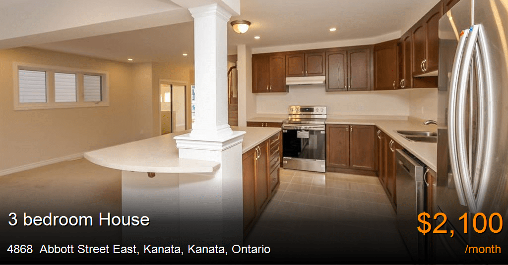 4868 abbott street east, kanata, kanata House for Rent